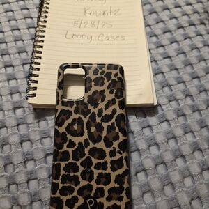 Loopy Case Black and Brown Leopard Print Phone Case